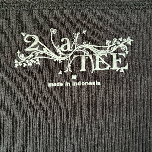 2 a Tee Boutique Black Cotton Buttondown Cardigan - Picture 5 of 10